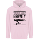 Pommel Horse Gymnastics Turn Off Gravity Gymnast Childrens Kids Hoodie Light Pink