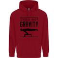 Pommel Horse Gymnastics Turn Off Gravity Gymnast Childrens Kids Hoodie Red