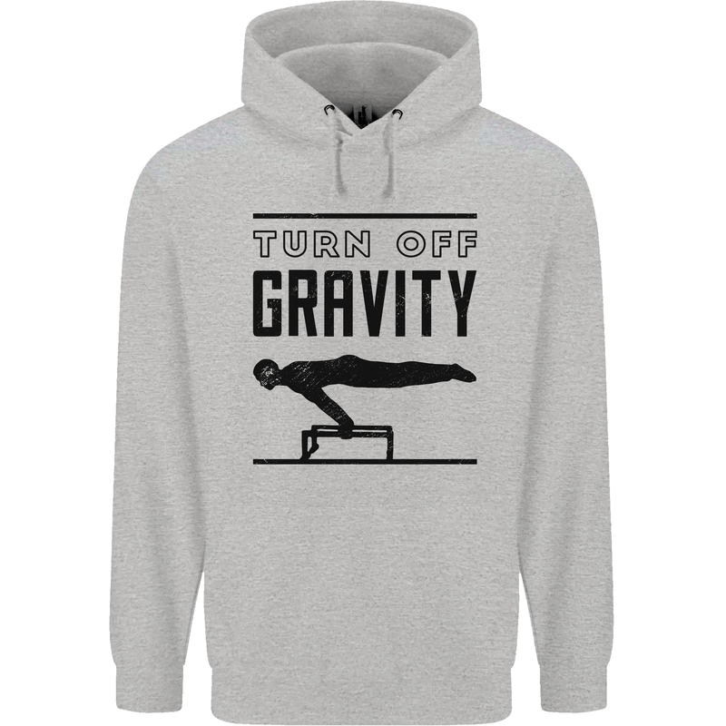 Pommel Horse Gymnastics Turn Off Gravity Gymnast Childrens Kids Hoodie Sports Grey