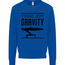 Pommel Horse Gymnastics Turn Off Gravity Gymnast Kids Sweatshirt Jumper Royal Blue