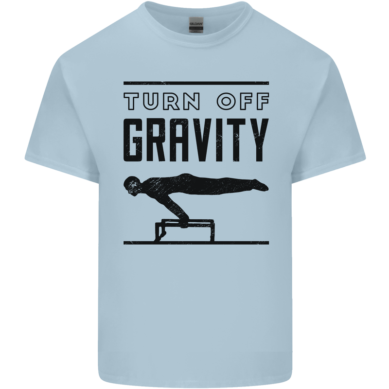 Pommel Horse Gymnastics Turn Off Gravity Gymnast Kids T-Shirt Childrens Light Blue