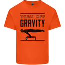 Pommel Horse Gymnastics Turn Off Gravity Gymnast Kids T-Shirt Childrens Orange