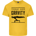 Pommel Horse Gymnastics Turn Off Gravity Gymnast Kids T-Shirt Childrens Yellow