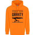 Pommel Horse Gymnastics Turn Off Gravity Gymnast Mens 80% Cotton Hoodie Orange