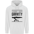 Pommel Horse Gymnastics Turn Off Gravity Gymnast Mens 80% Cotton Hoodie White