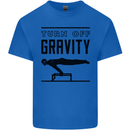 Pommel Horse Gymnastics Turn Off Gravity Gymnast Mens Cotton T-Shirt Tee Top Royal Blue