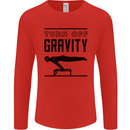 Pommel Horse Gymnastics Turn Off Gravity Gymnast Mens Long Sleeve T-Shirt Red