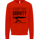 Pommel Horse Gymnastics Turn Off Gravity Gymnast Mens Sweatshirt Jumper Bright Red