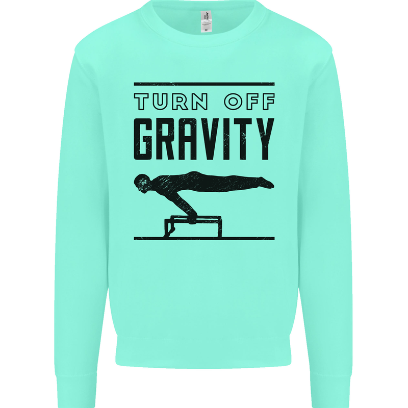 Pommel Horse Gymnastics Turn Off Gravity Gymnast Mens Sweatshirt Jumper Peppermint