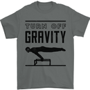 Pommel Horse Gymnastics Turn Off Gravity Gymnast Mens T-Shirt 100% Cotton Charcoal