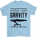 Pommel Horse Gymnastics Turn Off Gravity Gymnast Mens T-Shirt 100% Cotton Light Blue