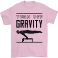 Pommel Horse Gymnastics Turn Off Gravity Gymnast Mens T-Shirt 100% Cotton Light Pink
