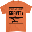 Pommel Horse Gymnastics Turn Off Gravity Gymnast Mens T-Shirt 100% Cotton Orange