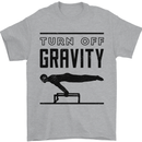 Pommel Horse Gymnastics Turn Off Gravity Gymnast Mens T-Shirt 100% Cotton Sports Grey