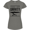 Pommel Horse Gymnastics Turn Off Gravity Gymnast Womens Petite Cut T-Shirt Charcoal
