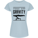 Pommel Horse Gymnastics Turn Off Gravity Gymnast Womens Petite Cut T-Shirt Light Blue