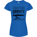 Pommel Horse Gymnastics Turn Off Gravity Gymnast Womens Petite Cut T-Shirt Royal Blue