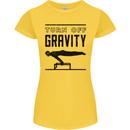 Pommel Horse Gymnastics Turn Off Gravity Gymnast Womens Petite Cut T-Shirt Yellow