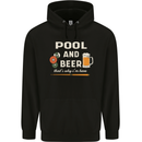Pool and Beer That's Why I'm Here Childrens Kids Hoodie Black