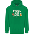 Pool and Beer That's Why I'm Here Childrens Kids Hoodie Irish Green