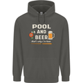 Pool and Beer That's Why I'm Here Childrens Kids Hoodie Storm Grey