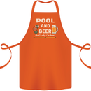 Pool and Beer That's Why I'm Here Cotton Apron 100% Organic Orange