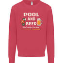 Pool and Beer That's Why I'm Here Kids Sweatshirt Jumper Heliconia