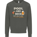 Pool and Beer That's Why I'm Here Kids Sweatshirt Jumper Storm Grey