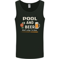 Pool and Beer That's Why I'm Here Mens Vest Tank Top Black