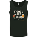 Pool and Beer That's Why I'm Here Mens Vest Tank Top Black