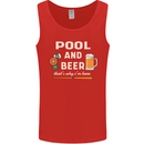 Pool and Beer That's Why I'm Here Mens Vest Tank Top Red