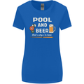 Pool and Beer That's Why I'm Here Womens Wider Cut T-Shirt Royal Blue