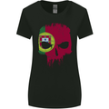 Portugal Skull Flag Gym Flag Biker Womens Wider Cut T-Shirt Black