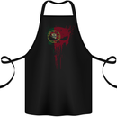 Portugal Skull Gym Training Bodybuilding Cotton Apron 100% Organic Black