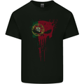 Portugal Skull Gym Training Bodybuilding Kids T-Shirt Childrens Black