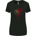 Portugal Skull Gym Training Bodybuilding Womens Wider Cut T-Shirt Black