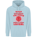 Power of Leo Girl Star Sign Zodiac Horoscope Childrens Kids Hoodie Light Blue