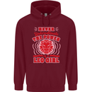 Power of Leo Girl Star Sign Zodiac Horoscope Childrens Kids Hoodie Maroon