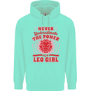 Power of Leo Girl Star Sign Zodiac Horoscope Childrens Kids Hoodie Peppermint