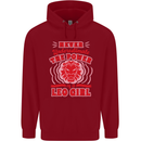 Power of Leo Girl Star Sign Zodiac Horoscope Childrens Kids Hoodie Red