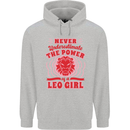 Power of Leo Girl Star Sign Zodiac Horoscope Childrens Kids Hoodie Sports Grey