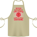 Power of Leo Girl Star Sign Zodiac Horoscope Cotton Apron 100% Organic Khaki
