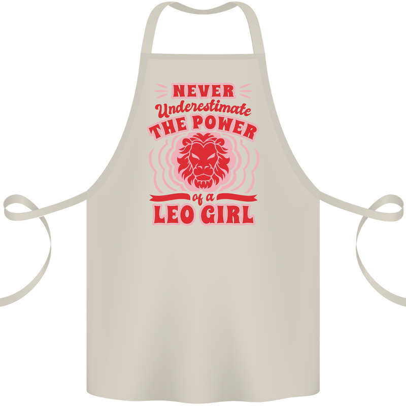 Power of Leo Girl Star Sign Zodiac Horoscope Cotton Apron 100% Organic Natural