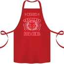 Power of Leo Girl Star Sign Zodiac Horoscope Cotton Apron 100% Organic Red