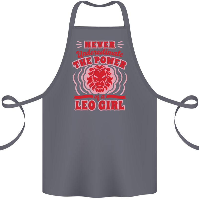 Power of Leo Girl Star Sign Zodiac Horoscope Cotton Apron 100% Organic Steel