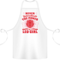 Power of Leo Girl Star Sign Zodiac Horoscope Cotton Apron 100% Organic White