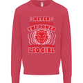 Power of Leo Girl Star Sign Zodiac Horoscope Kids Sweatshirt Jumper Heliconia