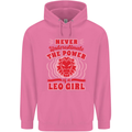 Power of Leo Girl Star Sign Zodiac Horoscope Mens 80% Cotton Hoodie Azelea