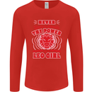 Power of Leo Girl Star Sign Zodiac Horoscope Mens Long Sleeve T-Shirt Red
