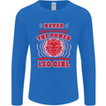 Power of Leo Girl Star Sign Zodiac Horoscope Mens Long Sleeve T-Shirt Royal Blue